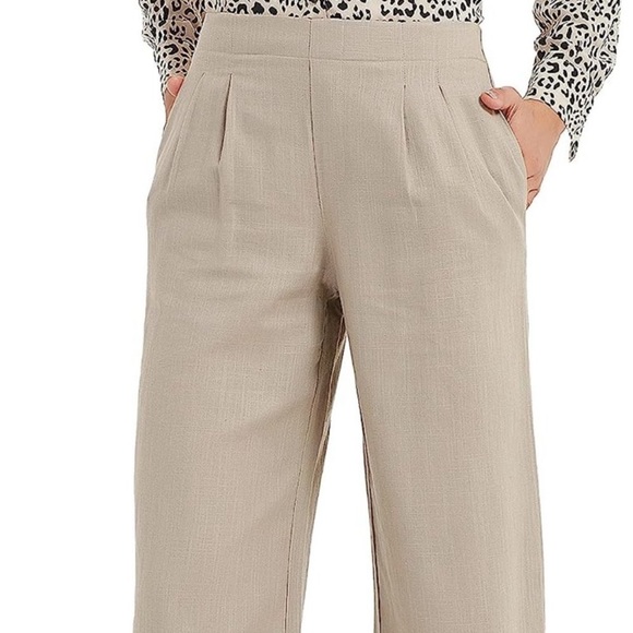 Pacibe Taupe Linen/Blend Pants Size XL NWT - Picture 2 of 12